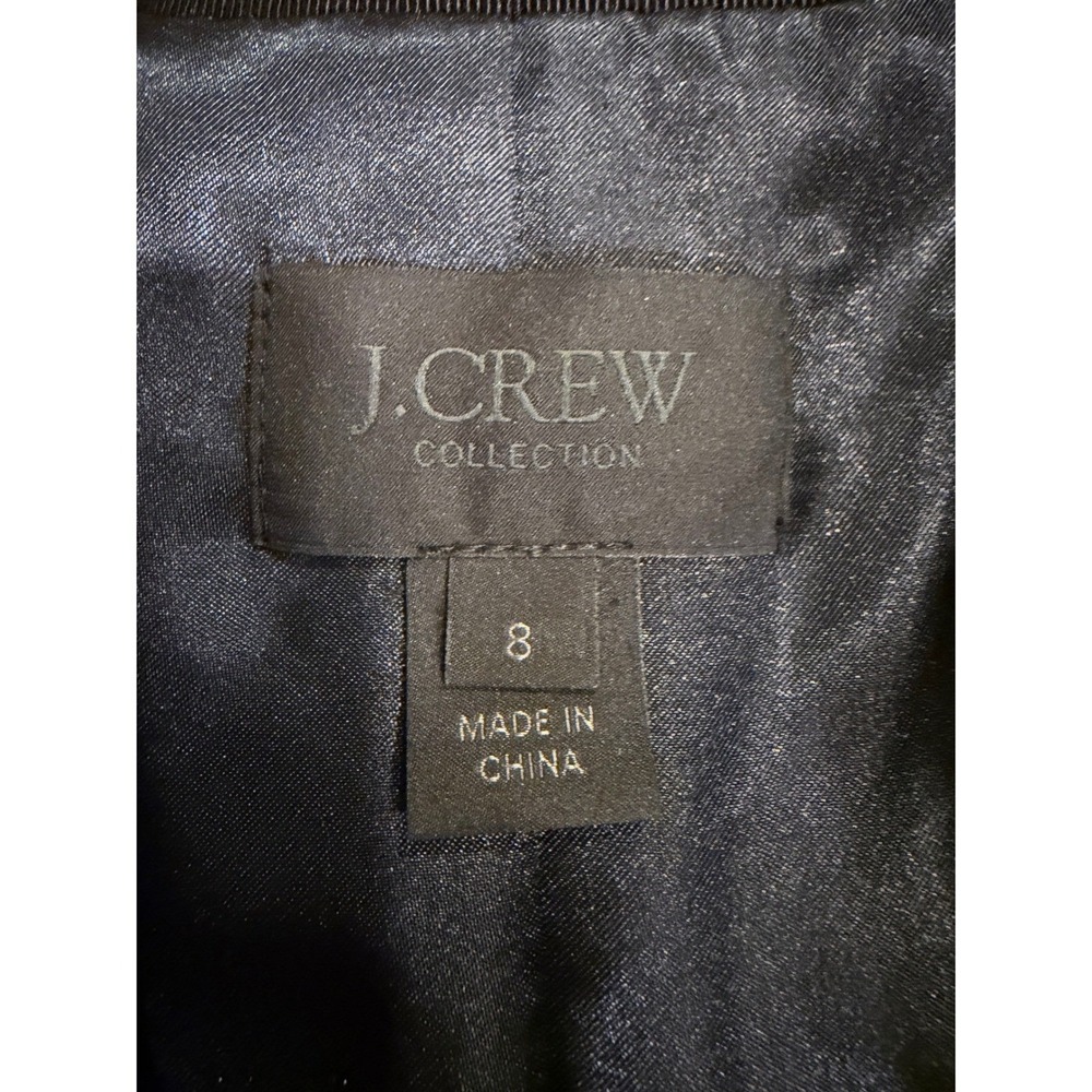 J.Crew Collection Tweed Blazer Jacket Gold Black Size 8 Holiday Party Statement - Picture 2 of 7